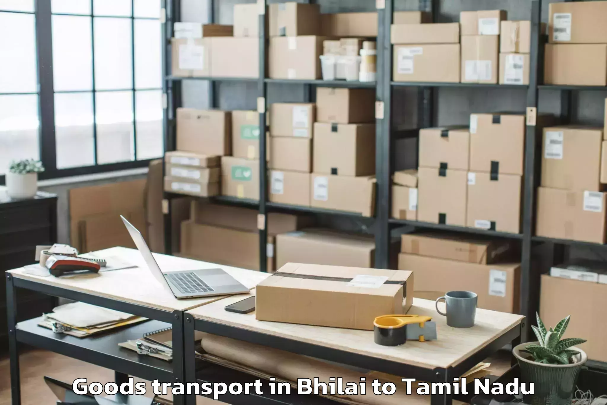 Efficient Bhilai to Cheyyar Goods Transport